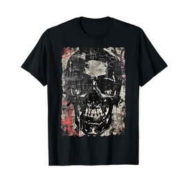 Hip Hop Y2K Vintage Hipster Edgy Urban Streetwear Skull T-Shirt