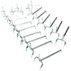 Kreher 40 Perforated Wall Hooks, Metal Hooks for Tool Walls