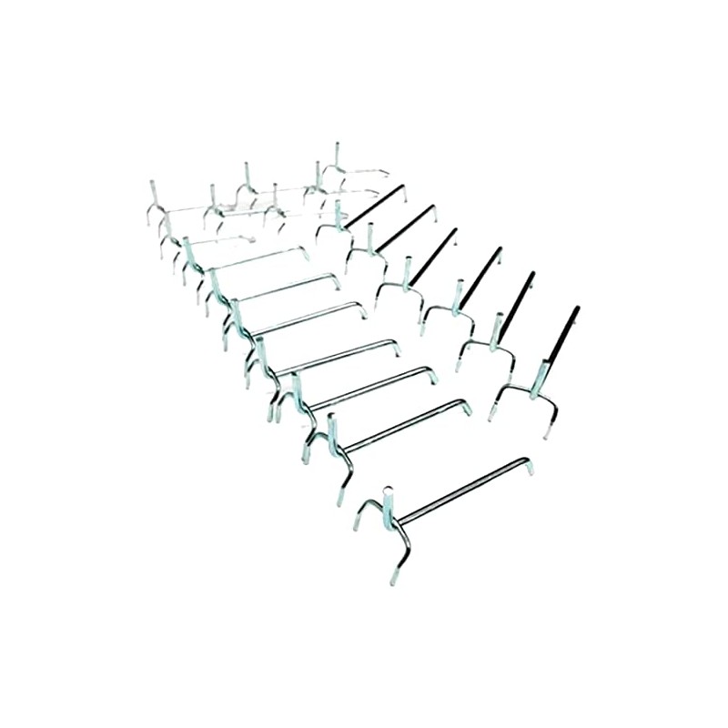 Kreher 40 Perforated Wall Hooks, Metal Hooks for Tool Walls