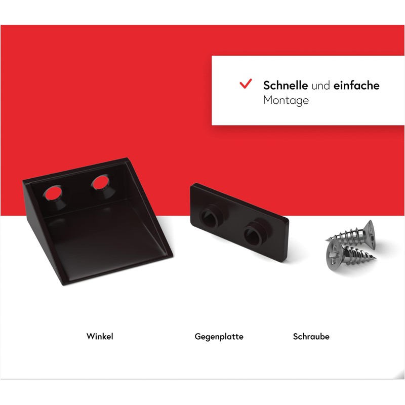 BAUHELD Roller Shutter Stop Square [8 Pieces] – Outer Roller