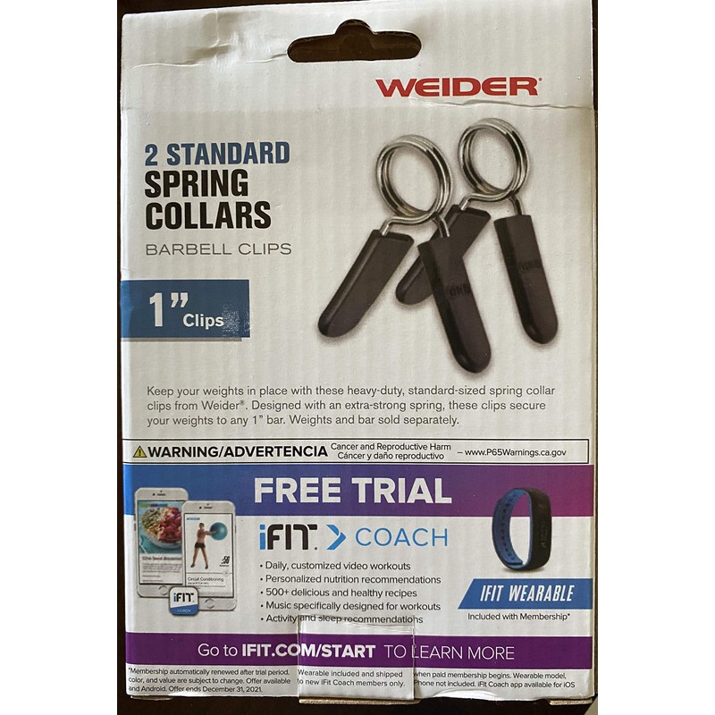 Standard Spring Clip Collars Safety Clips, Gray