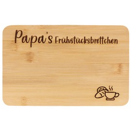 Spruchreif Bamboo Breakfast Board with Engraving for Dad, Bread Board with Engraving, Gift for Dad, Father's Day, Gift for Parents, Gift Idea Dad