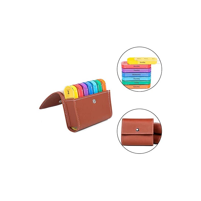 Tiardey 7 Day Pill Box 4 Times a Day,Weekly Medication