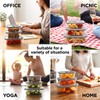Woaiwo-q 12 Pack Multi-Size Glass Food Storage Containers with Glass