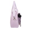 Purple PU Leather Women Sports Shoulder Gym Bag Pickleball Duffle