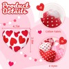 Valentine’s Day Stuffed Fabric Heart, 8 Pieces Heart Shaped Ornaments,