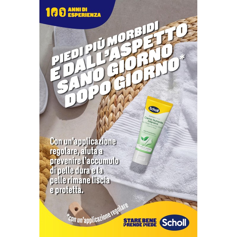 Scholl Intensive Nutrition Cream Foot Cream for Rough, Hard Skin,