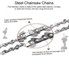 5-PCAK Mini Chainsaw Chain, 4 Inch 1/4" LP .043 Gauge