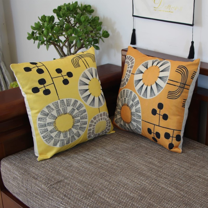 YunJeude 45 45 Cushion Covers Set of 4 Nordic Geometric