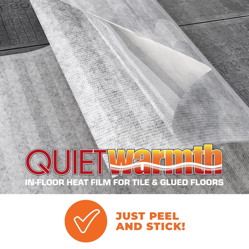 QuietWarmth Tile QWT1.5X5F120 Radiant Floor Heating Mat for Below Tile,