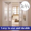 Bifold Door Track Kit,6 Pcs Bi-Fold Door Repair Kit,Metal Top