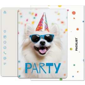PACKLIST® Dog Party Invitation Cards - 12 x Perfect Birthday Invitations - Invitation Cards for Boys & Girls, Ideal for an unforgettable celebration for all dog lovers