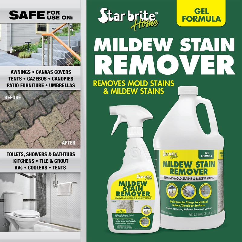 STAR BRITE Home Mildew Stain Remover Gel Spray - 32