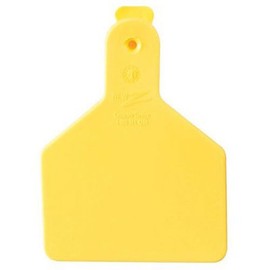 Z Tags 25 Count 1-Piece Blank Tags for Calves, Yellow