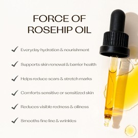 Trilogy Certified Organic Rosehip Oil - Pure Cold Pressed Seeds for Scars Stretch Marks Fine Lines & Wrinkles Contains Omega 3 6 9 For All Skin Types USDA 1.52 oz / 트릴로지 인증 유기농 로즈힙 오일 - 흉터 튼살 잔주름 및 주름을 위한 순수 콜드 프레스 씨앗 모든 피부 타입에 오메가 3 6 9 포함 USDA 1.52온스