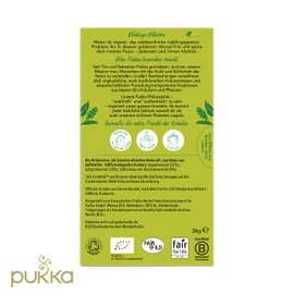 Pukka | Bio-Kräutertee „Drei Ingwer“ | Ingwer, Kurkuma und Galgant | nach dem Essen | 4er Pack | 80 Teebeutel