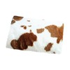 SuperKaKa Furry Cow Print Armrest Cover for Car, Fluffy Cute
