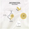YAFEINI Sunflower Necklace Sterling Silver You Are My Sunshine Pendant