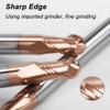 ASNOMY Set of 2 Solid Carbide Radius Milling Cutter Ball