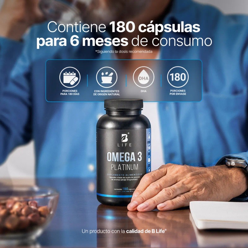 Omega Platinum 180 Cápsulas 1000 Por Porción Life
