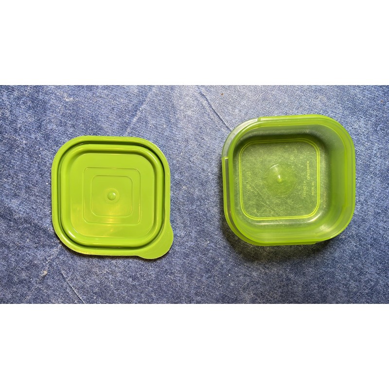 COMPAC HOME Square Bowl Container - 7oz - Light Green