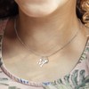 Vrsilver Initial Necklaces for Girls - Letter D Heart Initial