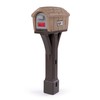 Simplay3 Classic Home Plastic Residential Mailbox & Post Mount Combo
