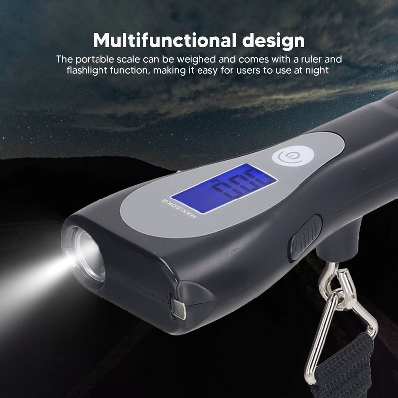 Portable Handheld Scale with Flashlight High Precision Digital Weight Suitcase
