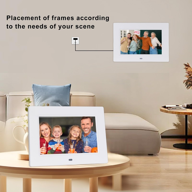 7 Inch Digital Picture Photo Frame 1024x768P Music Photo Video