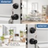 Knobonly Entry Door Knobs and Double Cylinder Deadbolt, Keyed Alike