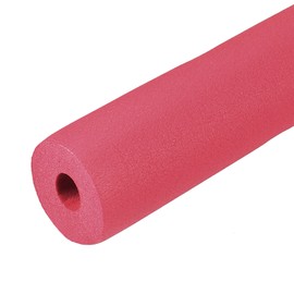 MECCANIXITY Foam Tubing 5/8"(16mm) ID 46mm OD 2m Length Tube Covers for HVAC Copper Pipe Insulation Handle Grip Support, Red