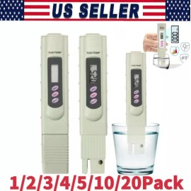 Unbranded Handheld Water Quality Hardness Purity Digital LCD Meter 0-9990 PPM TDS TDS-3 - 1Pack