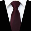JEMYGINS Men's Zip Tie - Elegant Look in Seconds, maroon