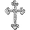 Abaodam Rhinestone Cross Brooch Pin for Women and Men Diamond-in