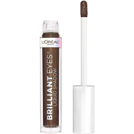 L'Oreal Paris Makeup Brilliant Eyes Shimmer Liquid Eye Shadow, Longwearing Lasting Shimmer, Crease Resistant, Flake-Proof, Precision Applicator, Quick Dry, Non-Greasy, Royal Onyx, 0.1 Oz.