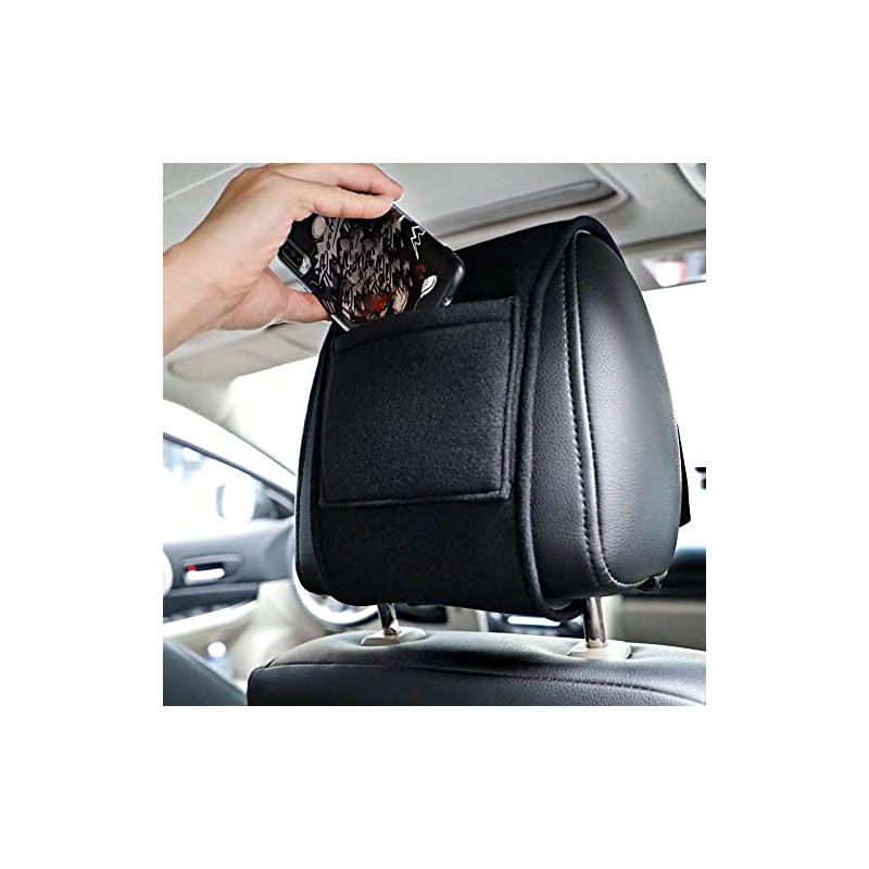 XIAOLINGDANG Car Headrest Covers, Seat Accessories, Exclusive Embroidered Logo, Uses