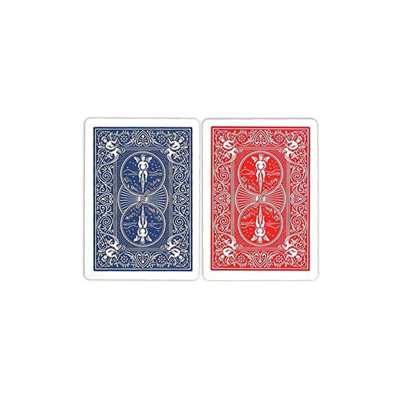 12 tarjetas Pinochle para bicicleta (6 rojas/6 azules)