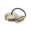 Knightsbridge 6 Inch E27 Contemporary Pendant Set in Antique Brass