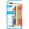 BIC Velocity - Portaminas, punta media (0.7 mm), Negro, 4
