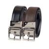 Dockers - Cinturón reversible a café para niños grandes, Brown/Black