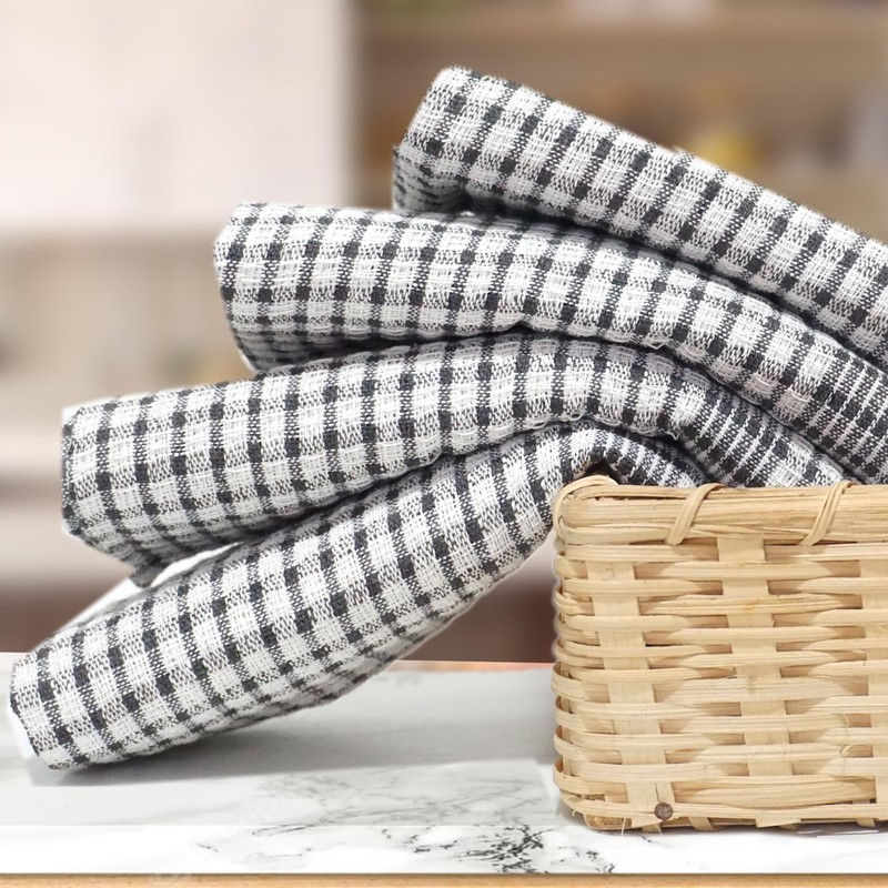 Casabella Wonderdry Tea Towels - 100% Cotton Kitchen Towels 50x70
