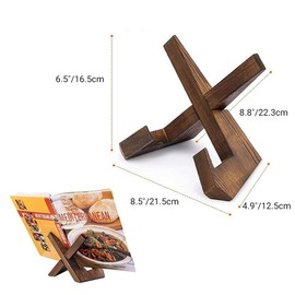 AIMALL Solid Wood Flat Bracket, Modern Simple Menu and Record Stand, Household Reading Rack, Fits Items up to 8.5 Inches