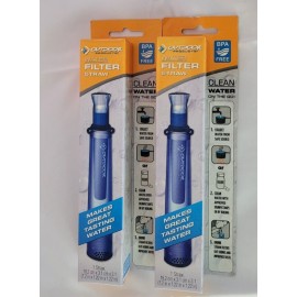 The Outdoor Recreation Group Survival Water Filter Straw Outdoor for Camping Hiking Emergency Lot 2