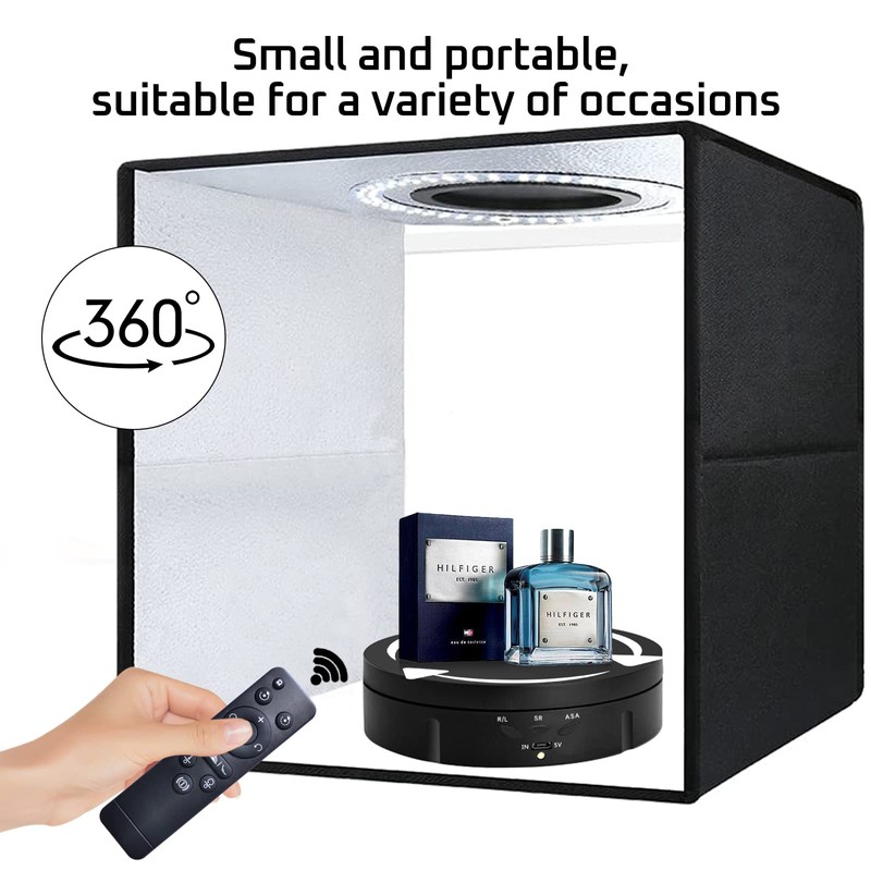 JAYEGT 3 in1 Motorized Rotating Display Stand with 5.74/7.08/8.66 inch