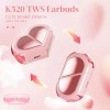 Trymiss K520 Audífonos Bluetooth In-ear Mini Corazón, Audífonos con Micrófono,