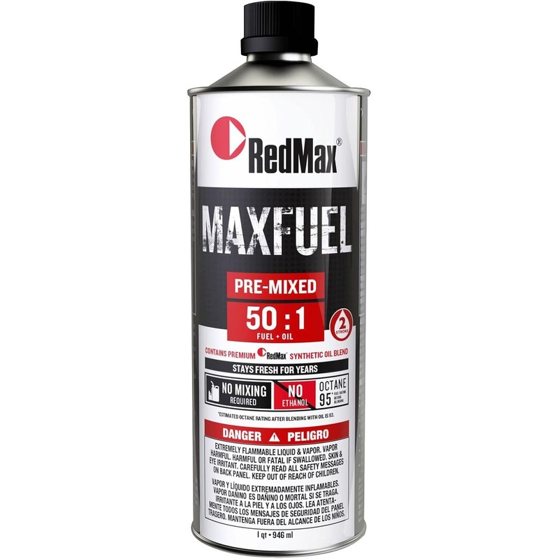 Redmaxx 581158801 Pre-Mixed 50:1 Fuel Oil 3 Quart Pack 2-Cycle