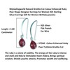 Myhealingworld Natural Briolite Cut Colour Enhanced Ruby Pear Shape Designer