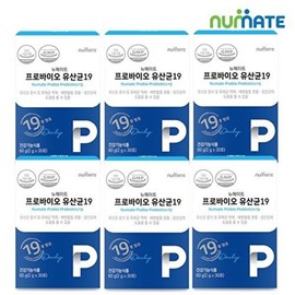 Numate 뉴메이트 뉴메이트 프로바이오 유산균19 30포 (6박스/6개월분) Newmate Newmate Probiotics 19 30 Packs (6 Boxes/6 Months Supply)