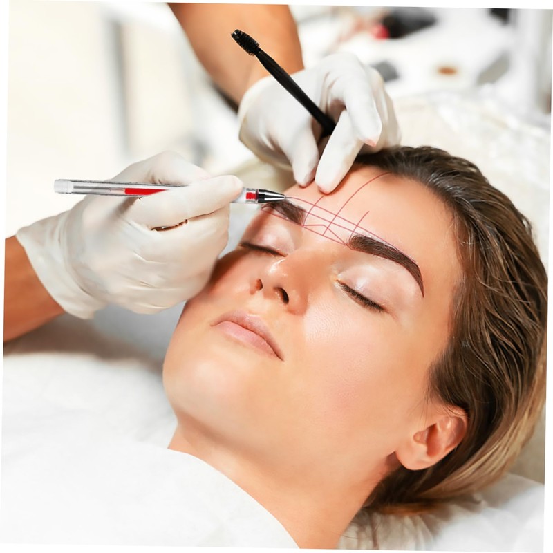 Healvian 4pcs Brow Mapping Pens Position Markers for Eyebrow Tattooing
