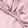 Luxurious Satin Double Small Fitted Sheet, Light Pink, 130 x